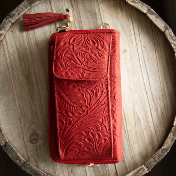 Genuine leather wallet-bag crossover bag - Picture 10 of 14